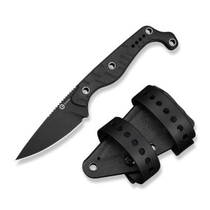 CIVIVI SOKN 2.82In Nitro-V Stonewash Blade Black G10 Kydex Sheath