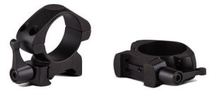 Konus 7407 Steel Rings Matte Black 1" Quick Release Medium 0 MOA