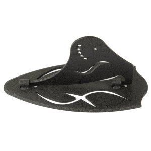 Skull Hooker Big Hooker Short Arm Black Steel Wall Mount