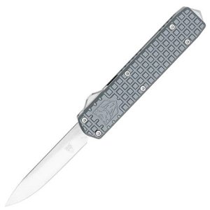 CobraTec Knives Small Warrior Gray M390 Drop Point Knife SCTWGRYM390DNS
