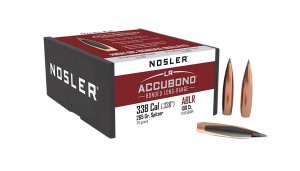 Nosler 58454 AccuBond Long Range 338 Cal .338 265 gr Spitzer Point Boat-Tail 100 Per Box