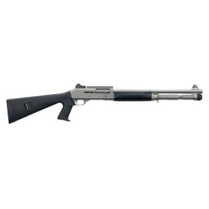 M4 Tactical 12 Gauge Semi-Auto Shotgun W/Pistol Grip - M4 Tact. 12ga 18.5'''' Bbl 5rd Ghost Ring Pistol Grip Titanium