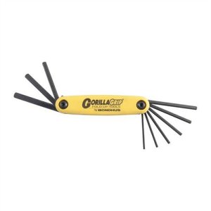 BONDHUS GORILLA GRIP SAE 9-Piece Hex Wrench Set 5/64 -1/4