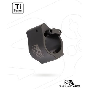 Superlative Arms SABO-DI-750SDT AR-15 Titanium Gas Block .750" Black
