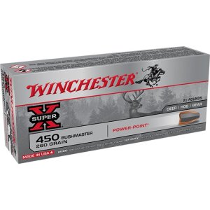 Winchester X4501 450 Bushmaster 260 Grain Power-Point 20 Rounds