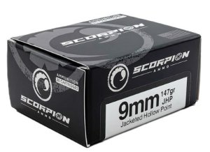 Scorpion 9147JHP-S20 9mm Luger 147gr JHP 20-Rounds