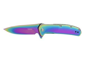 Kershaw Outcome 2044RBW 2.80 In Drop Point Plain Rainbow