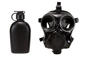 MIRA Safety CM-7M Gas Mask Medium Black CBRN Protection Hydration System