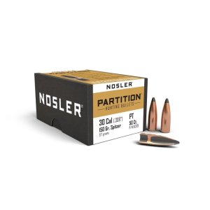 Nosler Partition Bullets .30 Cal. 150 gr. Spitzer Point 50 pk.