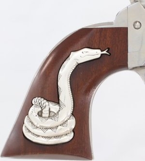 Pietta PP400WSSI01 Cimarron Revolver 357 4.75" Polished Steel Walnut