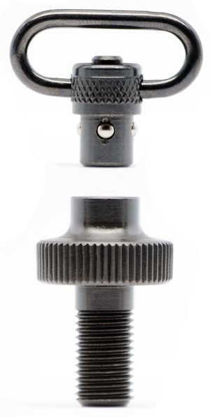 GrovTec GTSW308 Mag Cap 1" Push Button Black Oxide Mossberg 500 12 Ga
