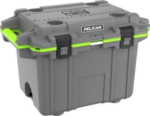 Pelican 50Q-1-DKGRYEGRN 50 Quart Elite Cooler Dark Gray/Green