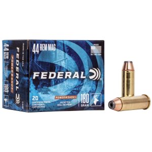 Federal C44B 44 Remington Magnum 180 Grain Jacketed Hollow Point 20 Rounds