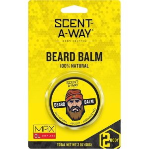 Hunters Specialties Scent-A-Way Beard Balm 2oz Odor Control