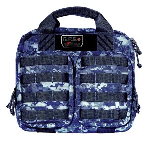 GPS T1413PCG Tactical Double+2 Pistol Case Gray Digital 1000D