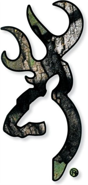 Browning 3922004716 Buckmark Decal White Vinyl Sticker 6"