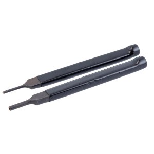 Wheeler 710906 AR Bolt Catch Punch Kit Black Steel Rubber Handle Set of 2