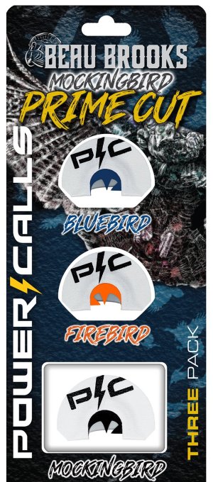 PowerCall Beau Brooks Mockingbird Turkey Mouth Diaphragm Calls 3-Pack