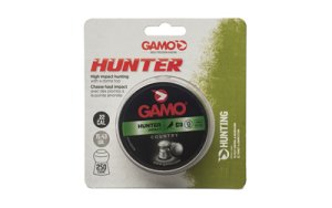Gamo Hunter .22 Caliber Round Nose Pellets, 250 Count, 15.43 Gr Weight, Model 6320525BL54