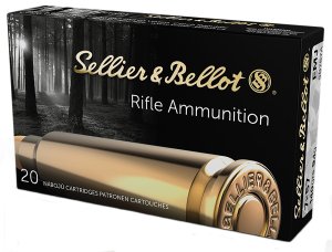 7x57mm Mauser 140gr FMJ Ammo by Sellier & Bellot - 2621 FPS, 2136 FT.LBS, 20ct