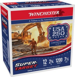 Winchester Super Target 12GA 1200FPS 1-1/8OZ #7.5 250RD CASE