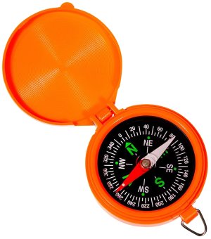 Allen Small Pocket Compass Hi-Vis Orange 487