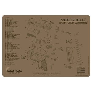 Cerus Gear M&P Shield Schematic ProMat 12x17 Coyote Tan