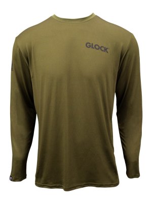 Glock AP96441 Long Sleeve Performance Shirt 2XL Green Moisture-Wicking