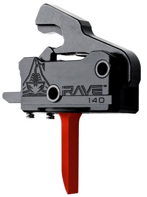 Rise Armament Rave 140 AR-15 Trigger 3.5lb Flat Red Drop-In RA-140