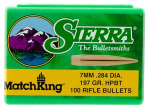 Sierra Bullets 1997 MatchKing 7mm .284 197gr HPBT 100/Box