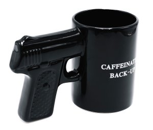 Camp Chef Caliber Gourmet CBGM1049 Black Ceramic Pistol Mug