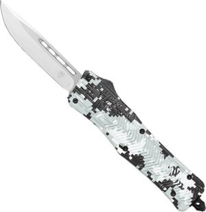 Cobratec CTK1 OTF Knife MWDCCTK1MDNS Winter Digi Camo 3" Drop Point