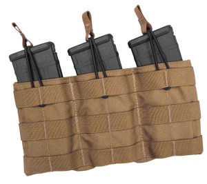 Tac Shield Triple Speed Load MOLLE Pouch AR-15 Coyote Brown
