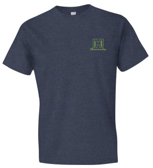 Hornady 30994 T-Shirt Indigo XL Short Sleeve Logo Stamp Cotton