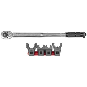 Real Avid AVMF5WS Master-Fit 5-Piece Crowfoot Wrench Set Gray/Red