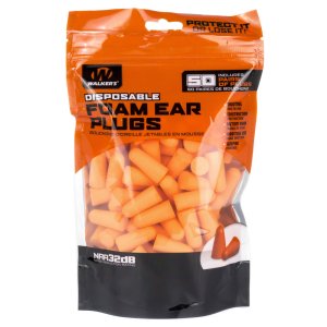 Walker's GWPFP50BAG Ear Plugs 32 dB NRR Foam 50 Pair Orange