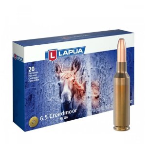 Lapua 4316064 6.5 Creedmoor 156gr Mega SP Rifle Ammo, 20 Rounds