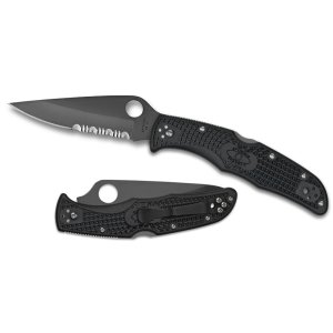 Spyderco Endura C10PSBBK 260 3.75 In Black Blade Knife