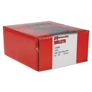 Hornady 400471 10MM 180gr FMJ-FP 500ct OAL 7.15In