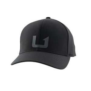 Huk Barb U 110 Performance Trucker Hat Black Mesh Snapback