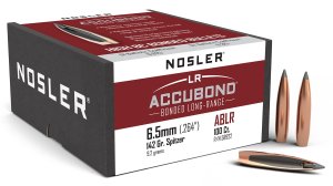 Nosler AccuBond Long Range 6.5mm 142 Grain Spitzer Point 100 Count