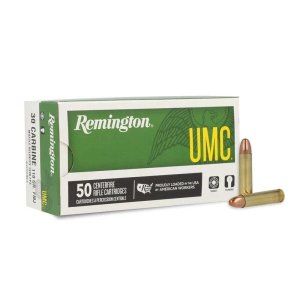 Remington R23712 .30 Carbine 110 Grain FMJ Brass Case 50 Rounds