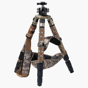Athlon Optics 706008 Midas CF29 Carbon Fiber Tripod 9-65 Camo with Case