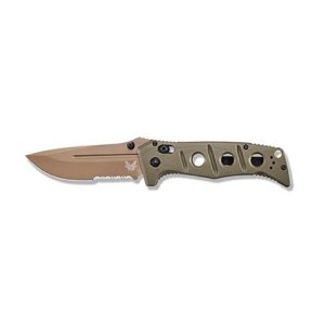 Benchmade 275SFE-2 Adamas FDE/PS 3.82" OD Green Scales Axis Lock