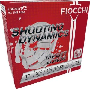 Fiocchi 12SD18H8 12ga 23/4" 1 1/8oz #8 Target Loads 1200FPS