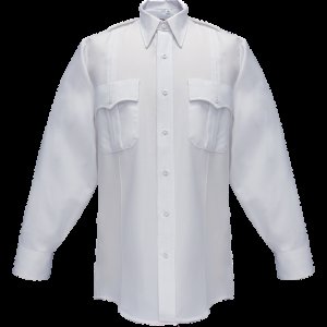 Duro Poplin Long Sleeve Shirt w/ Sewn-In Creases