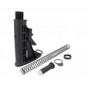 Mil-Spec 6 Position Buffer Tube Kit with M4 Stock, 3.4 oz Buffer, Carbine