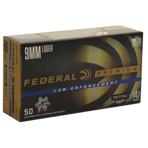 Federal Premium P9HST2 9mm 147gr HST JHP 1000-Round Case