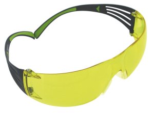 Peltor SF400-PA-8 SecureFit 400 Eye Protection, Amber Anti-Fog Lens, UV Protection, ANSI Z87.1-2010, Black Frame, 8/Case