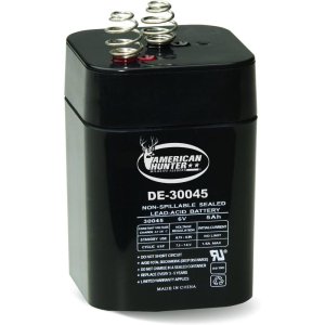 American Hunter DE-30045 Rechargeable 6V 5Ah Spring Top Battery
